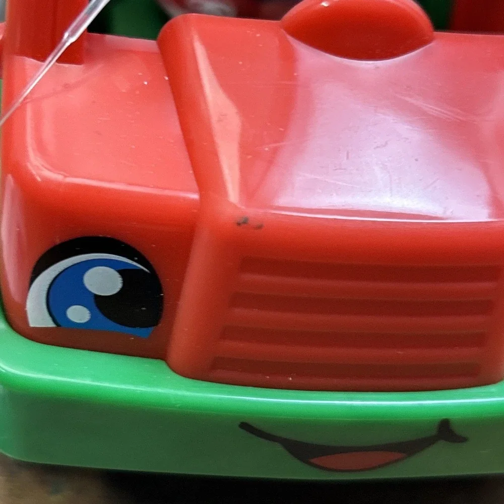 Fisher Price Little People Red Pizza Food Delivery Truck Car Vehicle & Figure